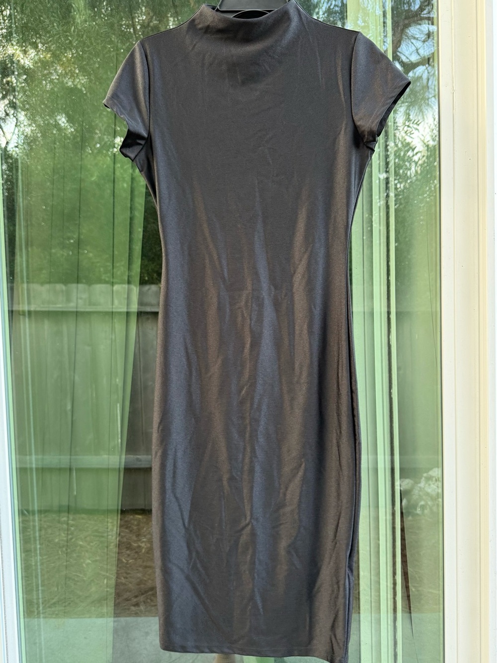 Straight Stuntin’ Black Short-Sleeve Midi Dress Fashion Nova X Cardi B